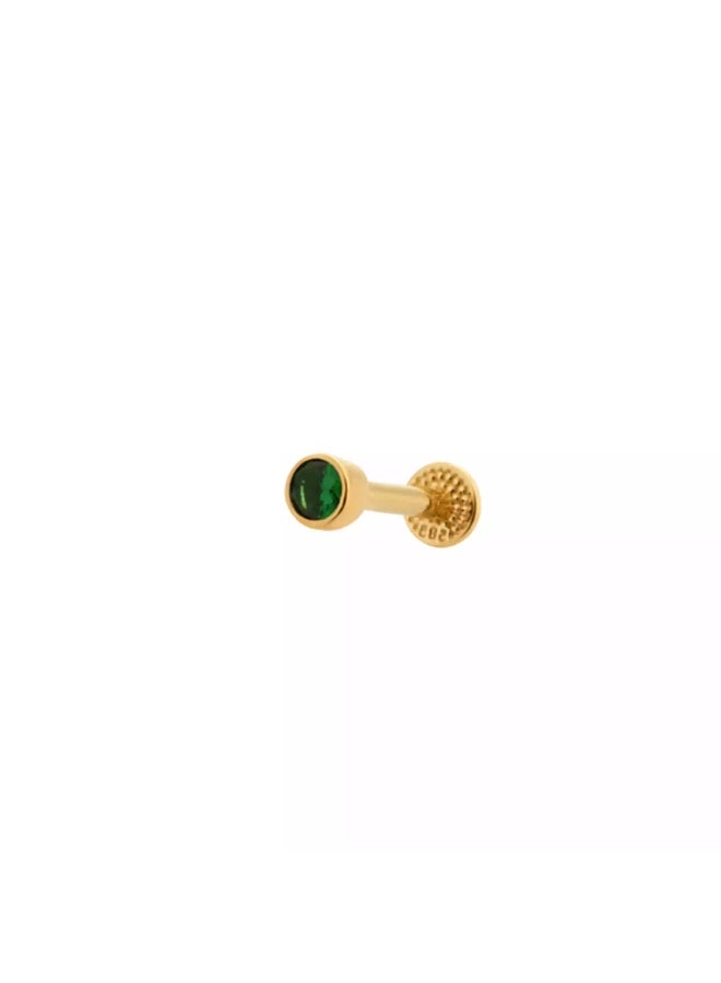 Ruby Art Gold 18K Pure Gold Ear Piercing, Hypoallergenic Premium Shine, 0.42 Gram - Image 1