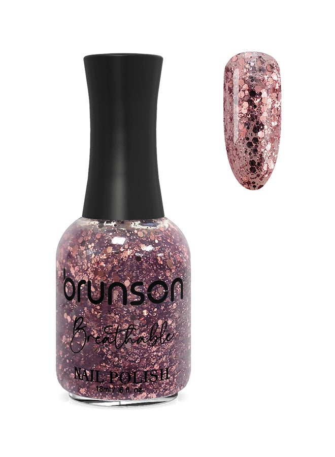 brunson Breathable Nail Polish Halal nail polish Wudu friendly Quick-Dry Vegan long lasting but easy peel off   18ml BH318