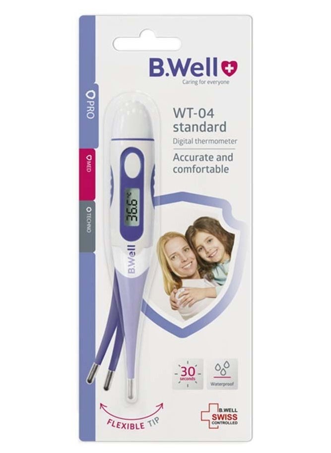 B.Well WT-04 Standard Digital Thermometer Flexible-Tip Waterproof Celsius & Fahrenheit - Image 3