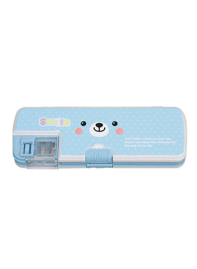 NIBEMINENT Cartoon Designed Multi-Functional Pencil Box Blue