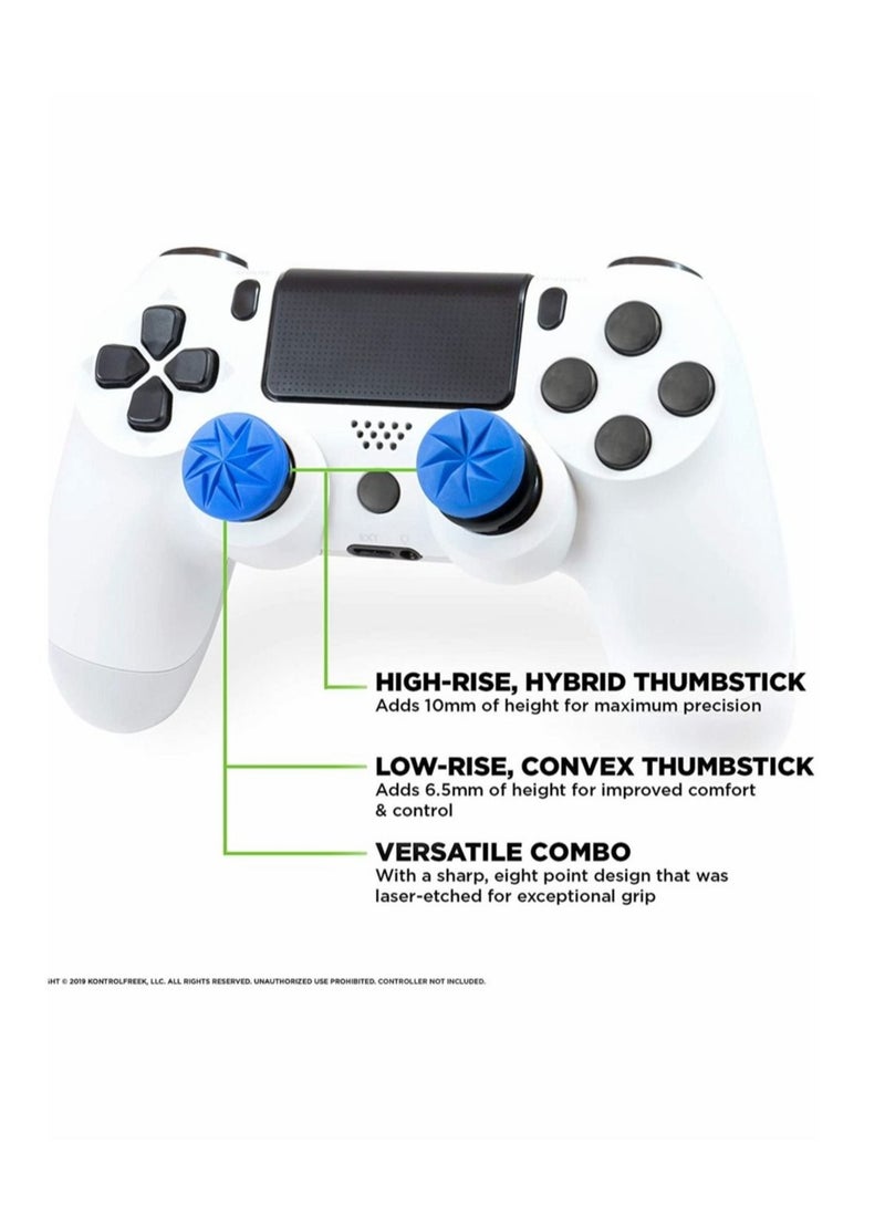 Galaxy Purple for PlayStation 4 (PS4) and PlayStation 5 (PS5) Performance Thumbsticks Compatible Controller Grip Performance  - Image 2