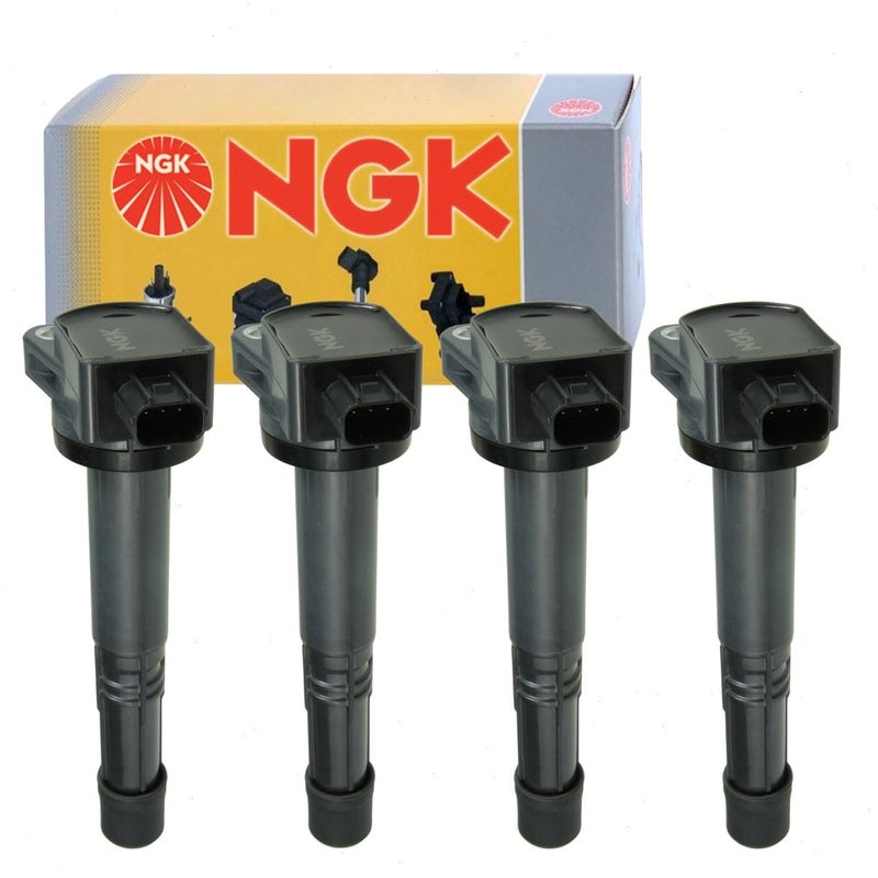 4 pc NGK Ignition Coils compatible with Honda CRV 24L L4 20102014