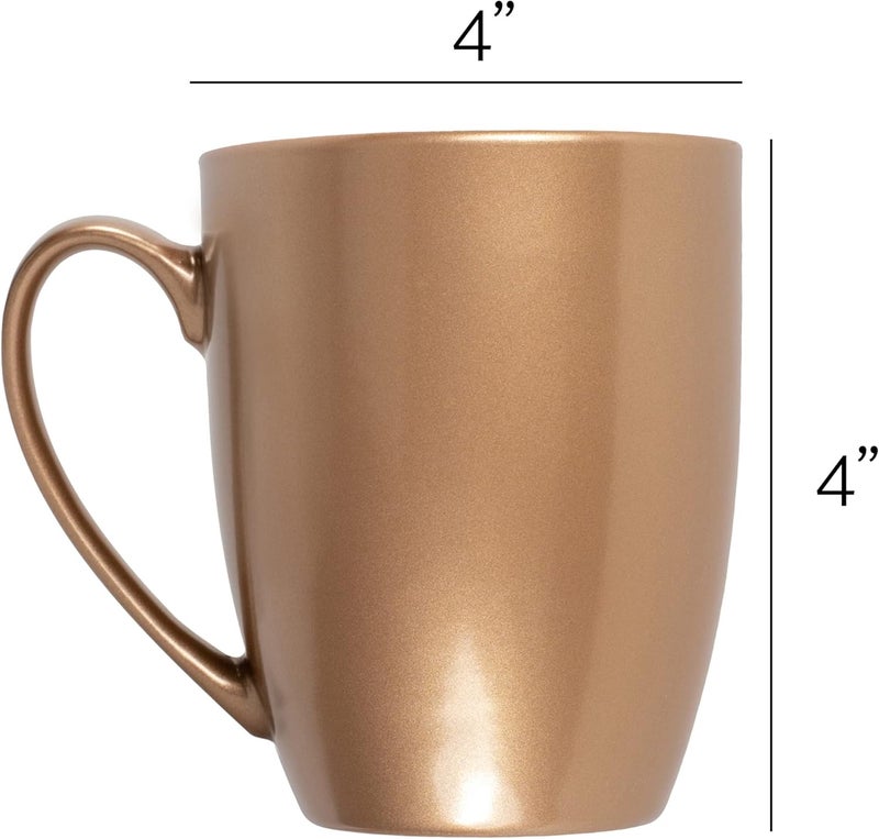 Elanze Designs For Peeps Sake Spring Chick Chicken Farm Love Laser Engraved 10 Ounce Glossy Ceramic Classic Coffee Mug Hot Cold Beverage Cup Kitchen Drinkware Metallic Bronze - Image 5