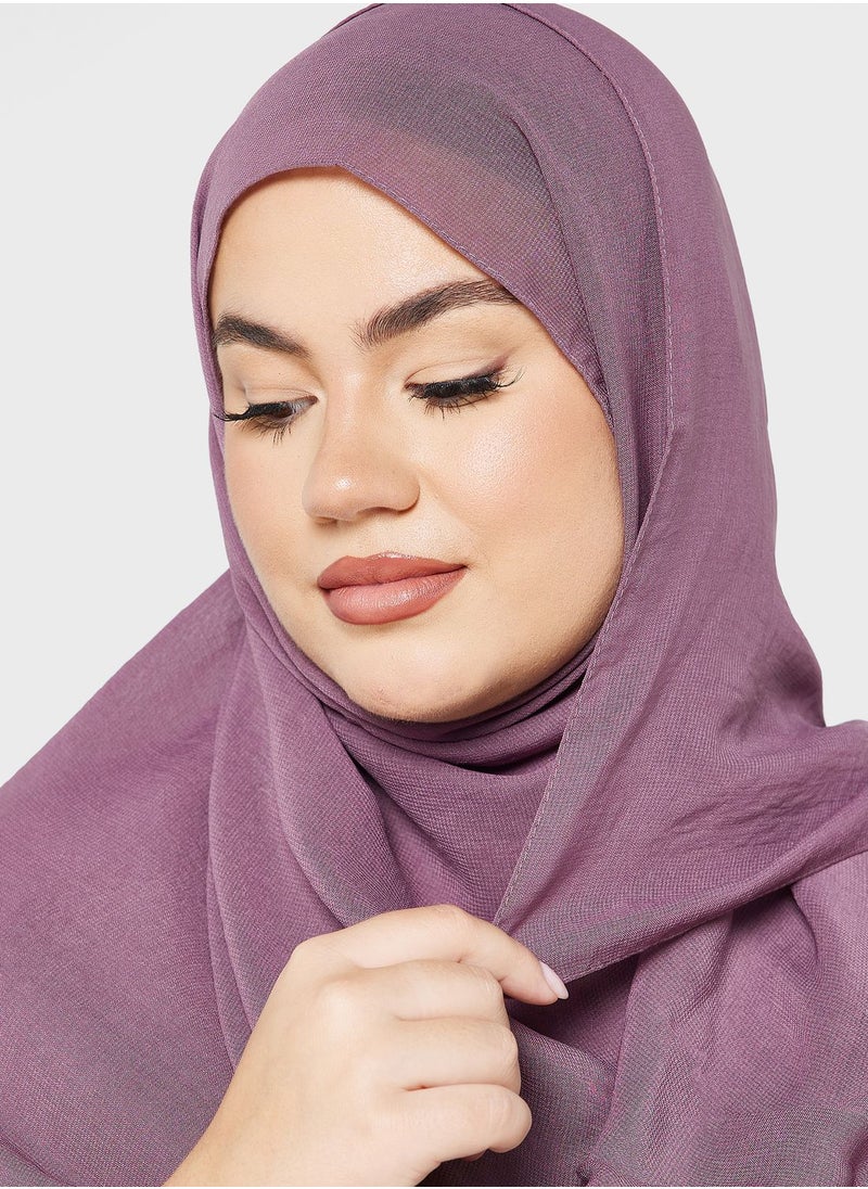 Khizana - Plus size ruffle layered abaya with sheila - Image 1