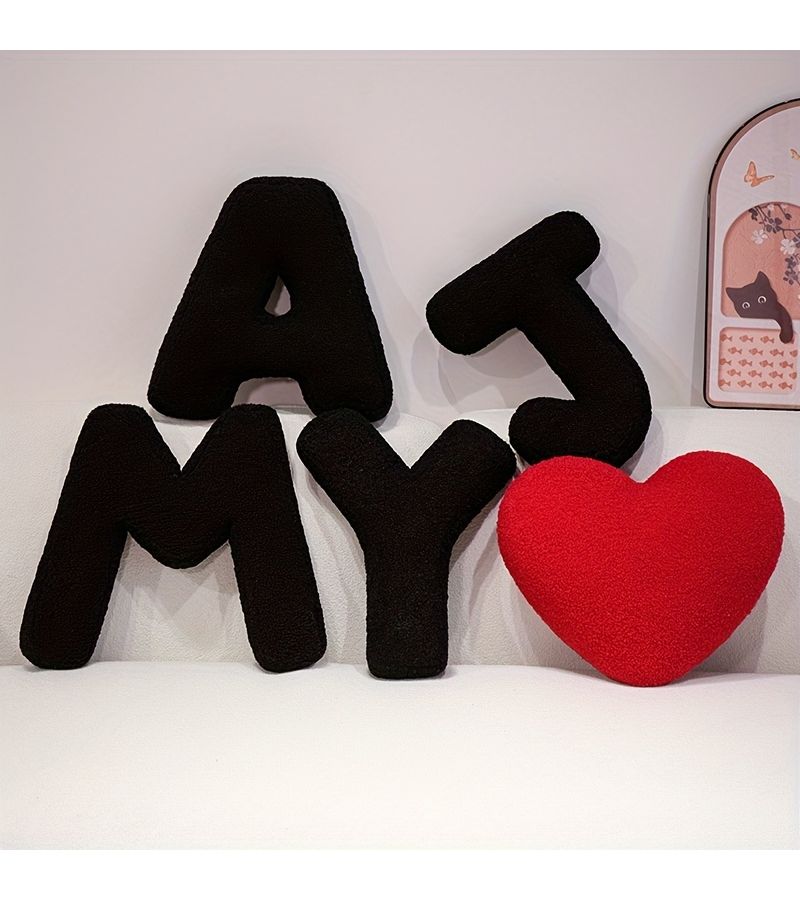 وسادة حروف قابلة للتخصيص طراز B وسادة ناعمة للأريكة - Image 2