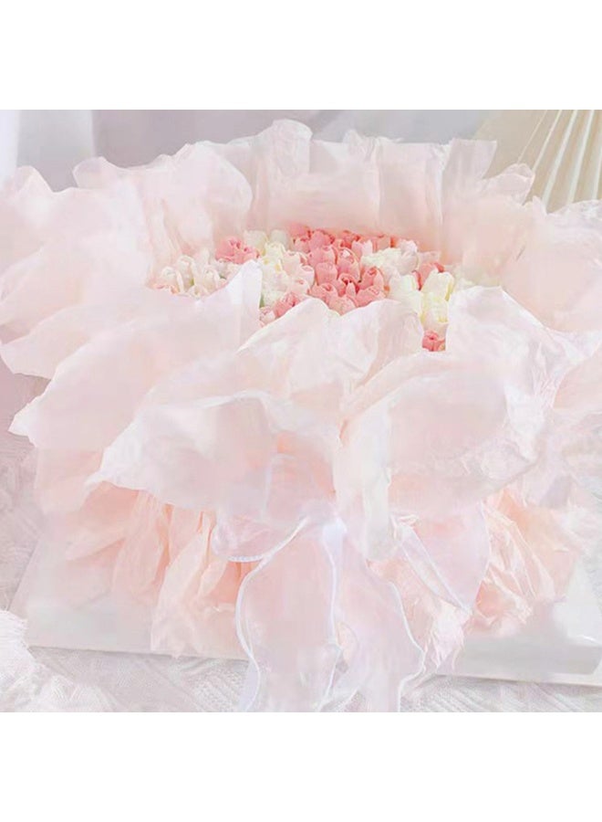 38pcs Flower Wrapping Paper，Gift Floral Bouquet Wrapping Tissue Paper，Creative Flower Decoration Material， For Wedding Birthday Gift DIY - Image 4