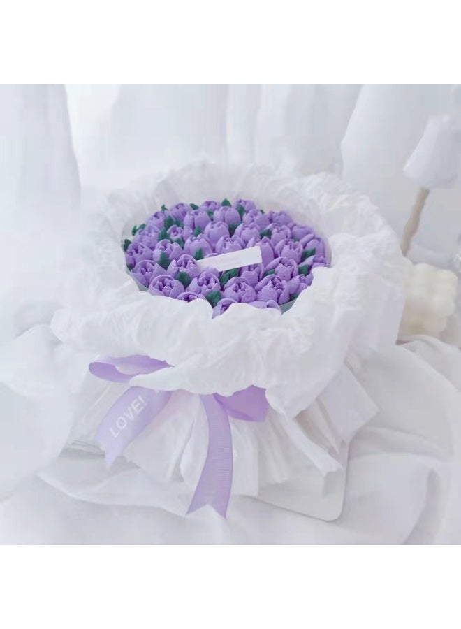 38pcs Flower Wrapping Paper，Gift Floral Bouquet Wrapping Tissue Paper，Creative Flower Decoration Material， For Wedding Birthday Gift DIY - Image 3