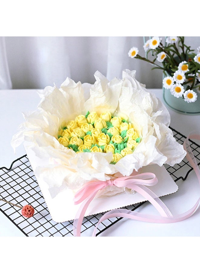 38pcs Flower Wrapping Paper，Gift Floral Bouquet Wrapping Tissue Paper，Creative Flower Decoration Material， For Wedding Birthday Gift DIY - Image 5