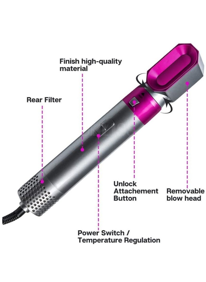 Generic Airwrap Styler 5 in 1 Hair Dryer Hot Air Brush Styler Negative ​Ion Hair Straightener Volumizer Hair Curler Hot Air Wrap Comb  - Image 3
