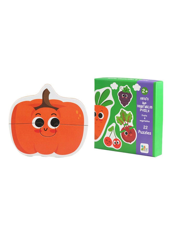 NIBEMINENT 22-Piece Fruits And Vegetables Puzzles - Image 3