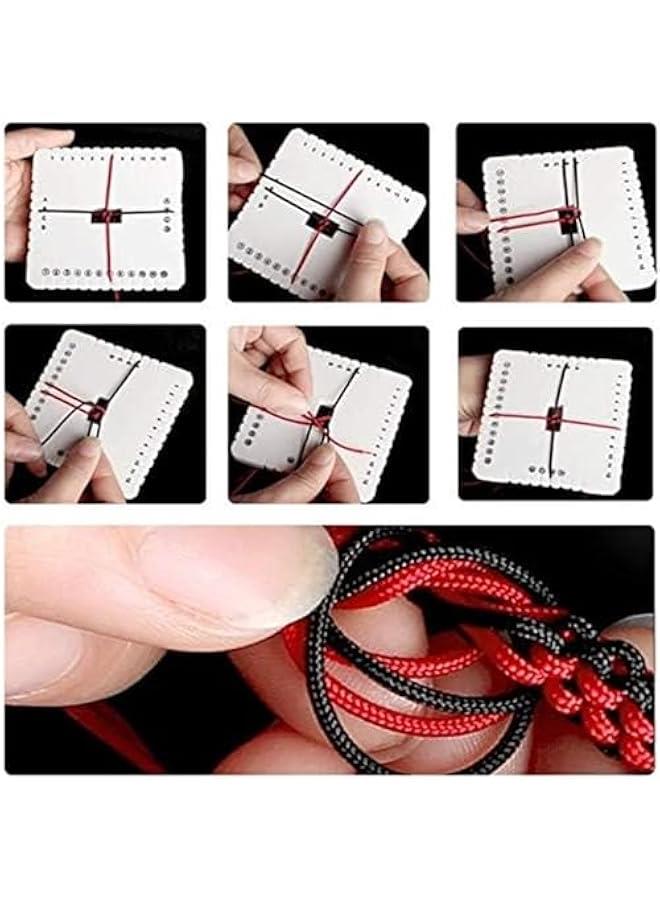 OCTOBER Braiding Disks,2Pcs Round Kumihimo Disc Hand Rope Weaving Device Macrame Braiding Cord String Bracelet Jade Line Bracelet DIY Jewelry Accessories(One for Each Round and)  - Image 3