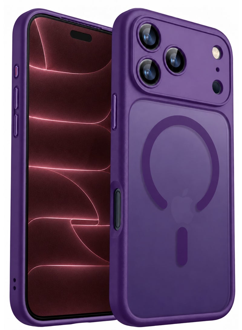 SOKAD MagSafe Matte Purple Case for iPhone 18 Pro Max, Full Camera Protection - Image 1
