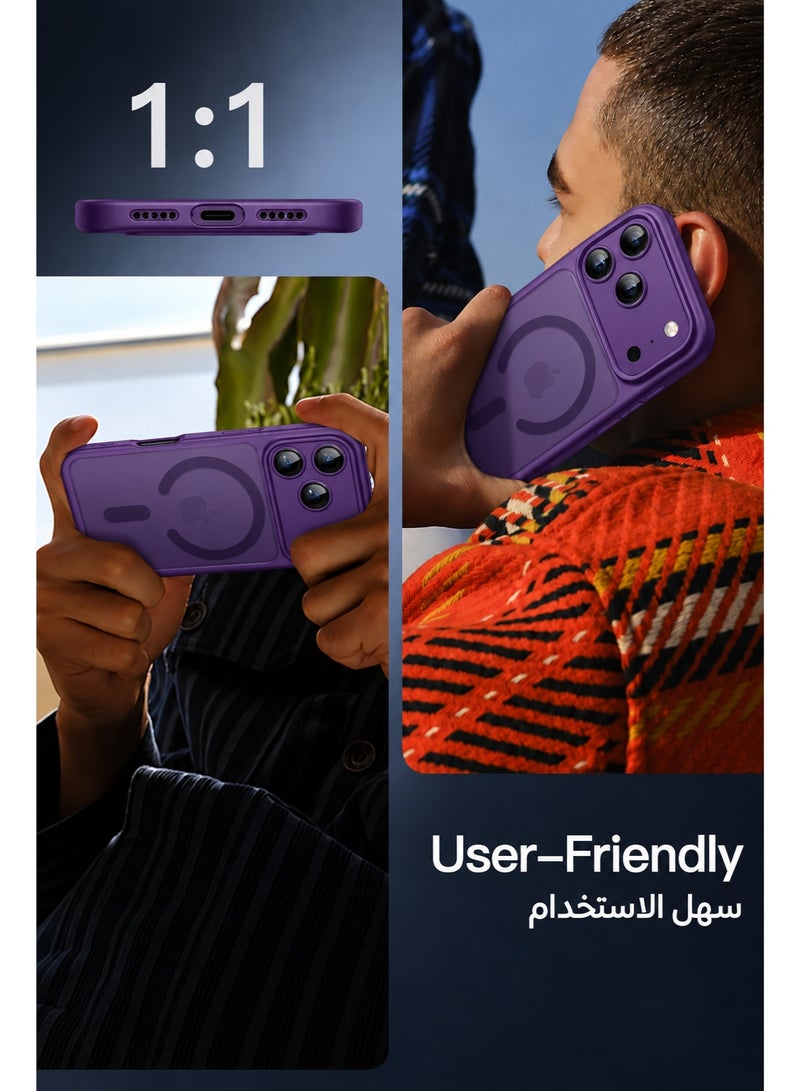 SOKAD MagSafe Matte Purple Case for iPhone 18 Pro Max, Full Camera Protection - Image 2