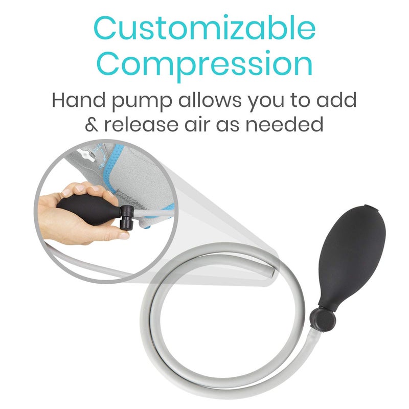 فايف Vive Compression Ankle Ice Pack Wrap for Foot Pain Relief - Soft Cold Brace for Recovering Injuries - Support for Swelling, Sprains, u0026 Fractures - Filled with Reusable Gel, Fits Small u0026 Large Feet - Image 5