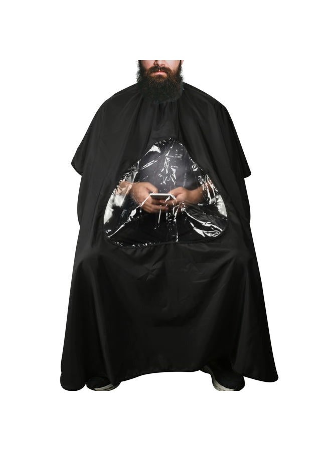 CM Barber Cape with Clear Window Salon Cape Hair Cutting Cover Hair Drape Waterproof Haircut Apron with Buckle for Barber Shop Salon Stylists Home DIY Hairdressing - Image 1