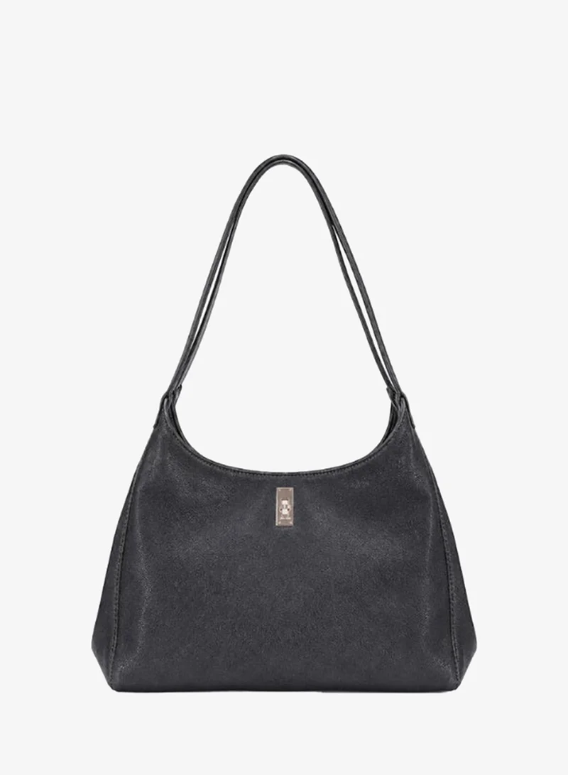 David Jones black David Jones Leather handbag and shoulder bag made by france- The new 2026 hobo bag for women- Modern loos style bag with lock model cm7695 for Women | Best Price UAE