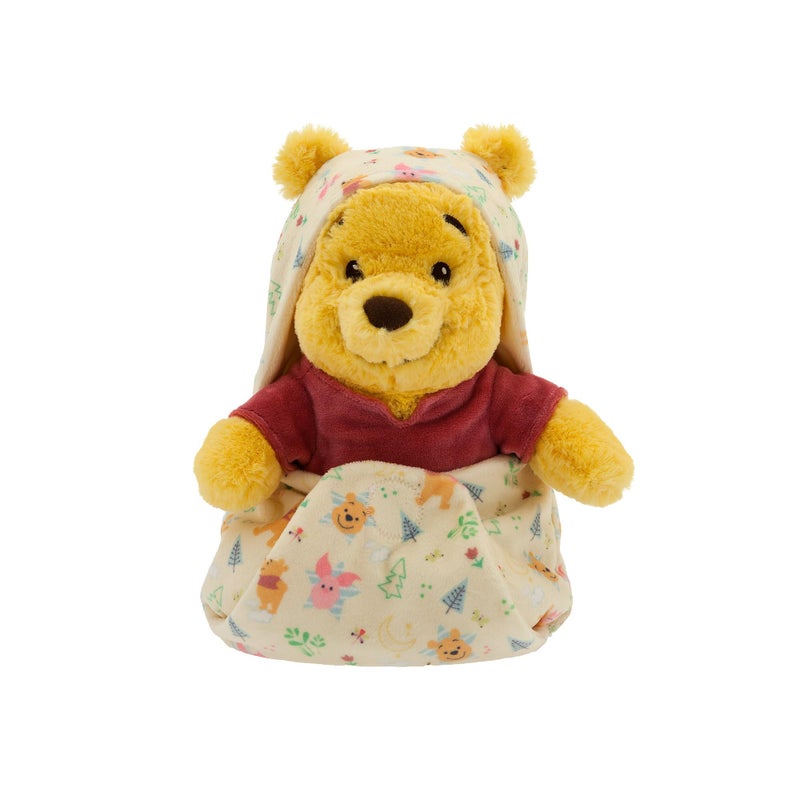 Disney Store Official Winnie The Pooh Plush with Blanket Pouch Babies Plushy in Baby Swaddle Toy for Those who Love Plush Figure Toys Cute Plushies Baby Stuffed Animals Small 10 - Image 2