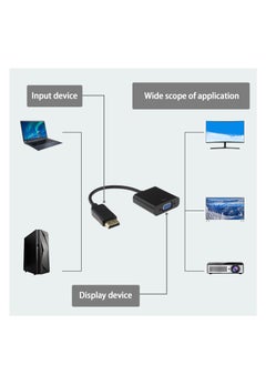 محول DisplayPort إلى VGA، مطلي بالذهب من DP DisplayPort ذكر إلى VGA أنثى، توصيل وتشغيل، صغير وخفيف الوزن، محول كابل شاشة للكمبيوتر الشخصي المكتبي المحمول وجهاز العرض - pzsku/ZF7B25B26B34F1746BCF2Z/45/_/1701349657/d2c523f5-1c11-45ac-a42b-1ca08cfb40fd