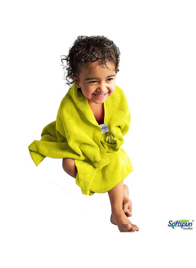 SOFTSPUN Microfiber Hair Hand & Face Towel Set Of 1 Piece 40X60 Cms 340 Gsm (Yellow). Super Soft & Comfortable Quick Drying Ultra Absorbent In Large Size. - Image 5