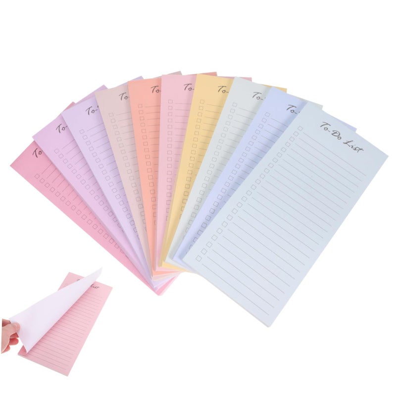 10 Sticky Task Tracker Notepads Daily Planner for Smooth Writing Portable Office Supplies - Image 2