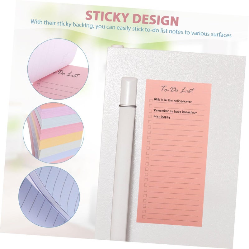 10 Sticky Task Tracker Notepads Daily Planner for Smooth Writing Portable Office Supplies - Image 4