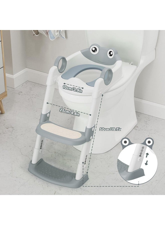 GAOMON Potty Training Seat with Ladder for Kids - Soft PU Padded Toilet Training Seats, Foldable Toddler Step Stool with Non-Slip Design, Easy Setup for Home Bathroom Use - Image 4