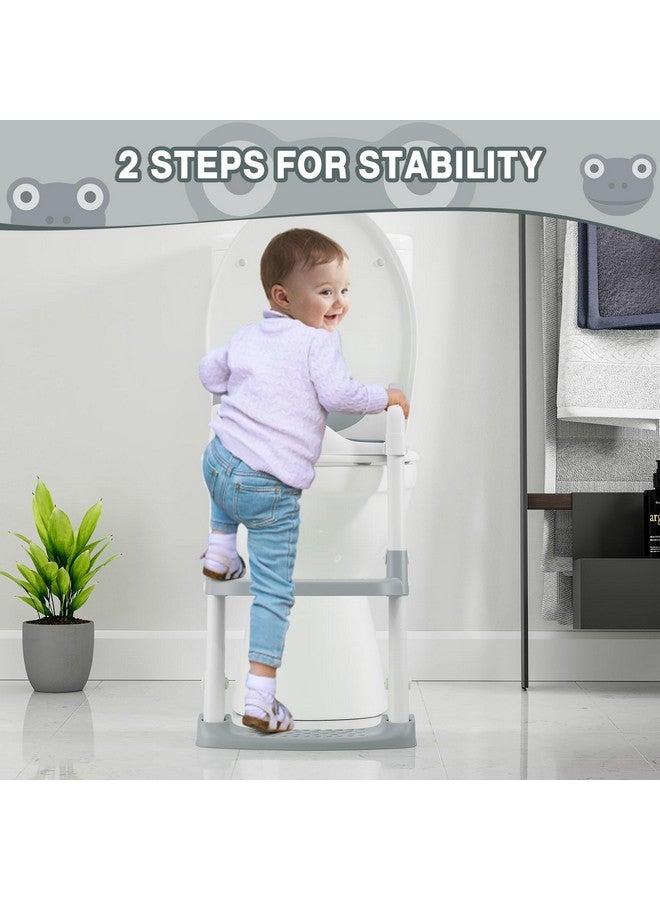 GAOMON Potty Training Seat with Ladder for Kids - Soft PU Padded Toilet Training Seats, Foldable Toddler Step Stool with Non-Slip Design, Easy Setup for Home Bathroom Use - Image 5