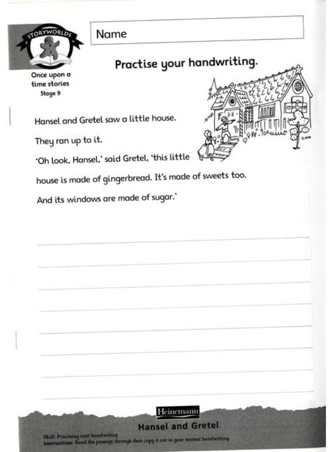 إصدار محو الأمية عالم القصص المرحلة 9، ذات مرة في عالم، دفتر العمل