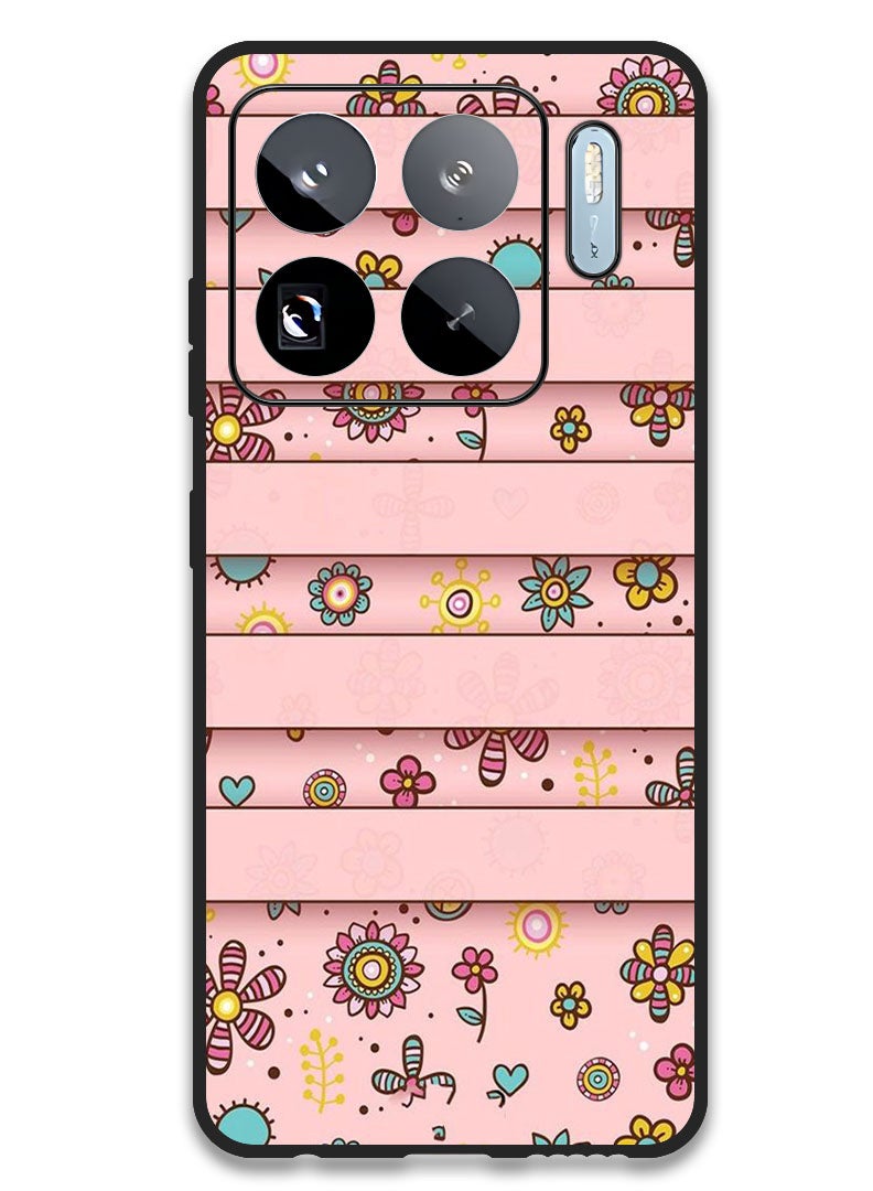 Theodor Case Compatible with Xiaomi 15S Pro 6.73 Inch Protection Shockproof Bumper Cover Small Flowers - Image 1