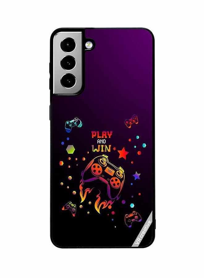 VR CREATIVE Protective Case Cover For Samsung Galaxy S21 FE 5G Play And Win Design Multicolour - Image 1