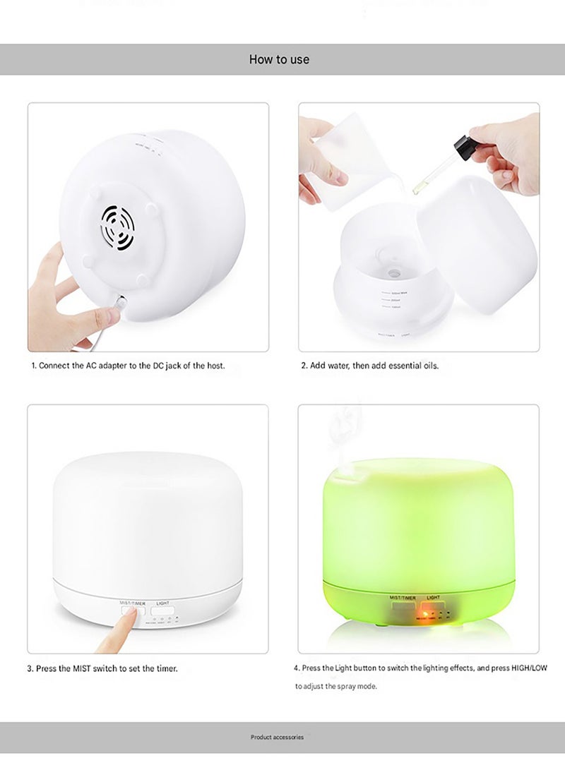 MHD 300ML Ultrasonic Essential Oil Aromatherapy Lamp Bedroom Automatic Fragrance Humidifier - Image 4