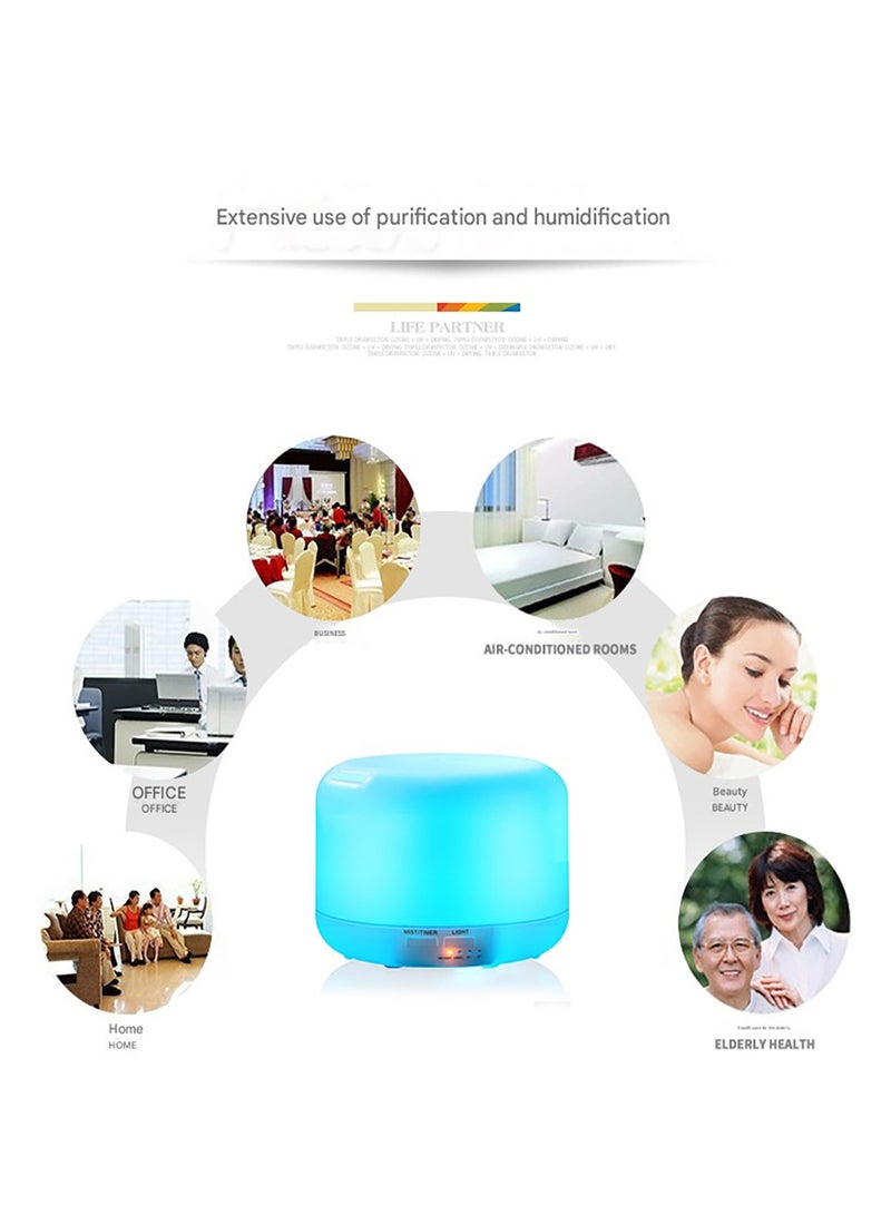 MHD 300ML Ultrasonic Essential Oil Aromatherapy Lamp Bedroom Automatic Fragrance Humidifier - Image 3