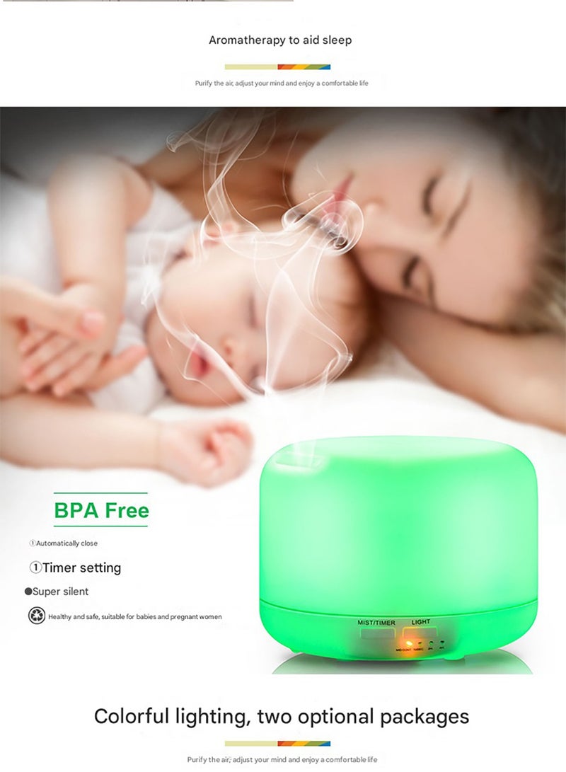 MHD 300ML Ultrasonic Essential Oil Aromatherapy Lamp Bedroom Automatic Fragrance Humidifier - Image 2