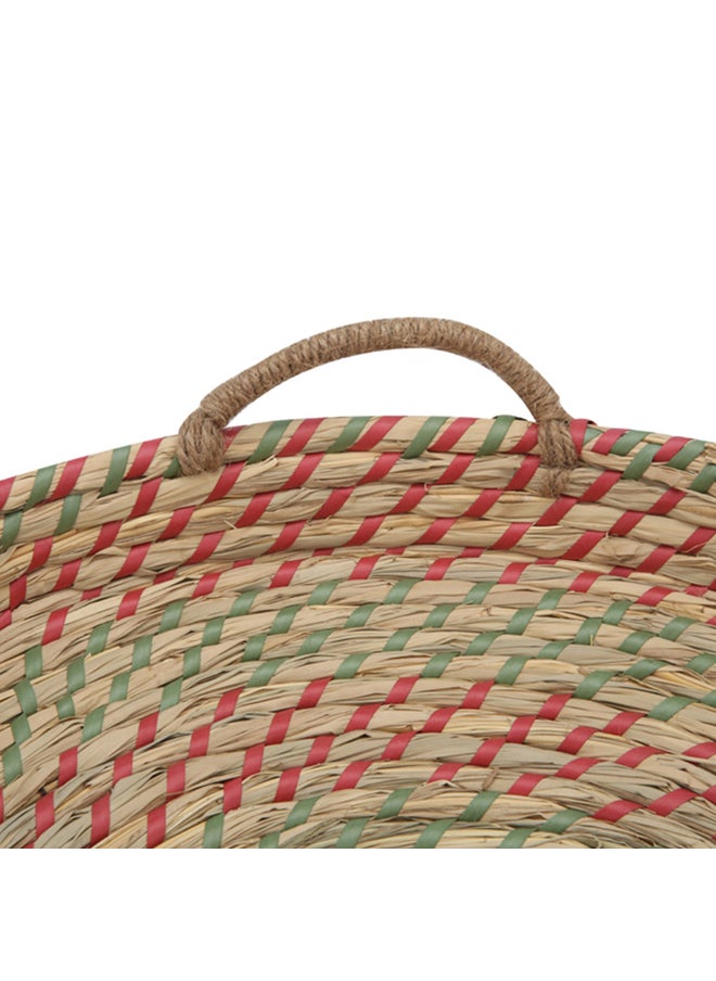 AL SANIDI Woven wicker heritage dish, Beige, Size 30 Cm  - Image 4