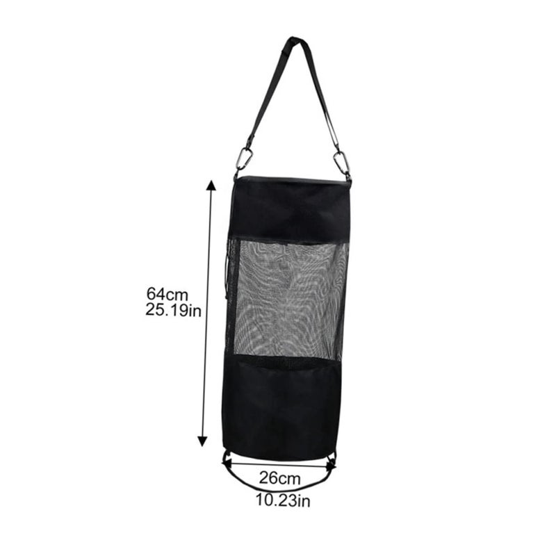 Reusable Waterproof Camping Trash Bag Portable Waste Pouch Washable Black - Image 3