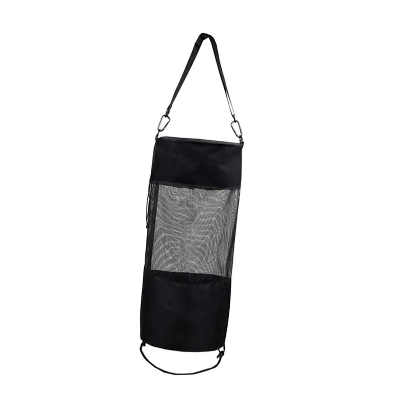Reusable Waterproof Camping Trash Bag Portable Waste Pouch Washable Black - Image 2