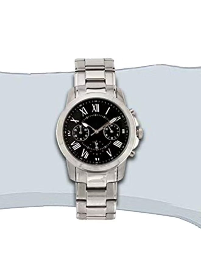 FOSSIL GROUP Men's Grant Water Resistant Stainless Steel Analog Watch FS4736 - 44 mm - Silver - Image 2