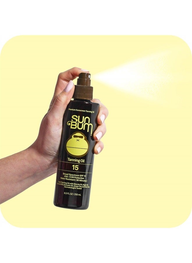 Sun Bum زيت تانغ مرطب SPF 15 | نباتي ومتوافق مع قانون الشعاب المرجانية 104 في هاواي (خالي من أوكتينوكات وأوكسي بنزون) واقي شمس مرطب واسع الطيف UVA/UVB | 8.5 أونصة - Image 1