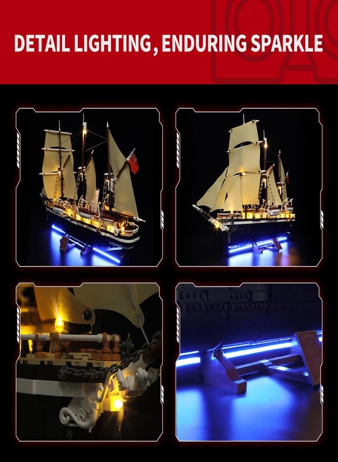 BRIKSMAX 2.0 Light Kit for The Endurance Ship - Innovative LED Lighting Kit Compatible with Lego Icons 10335 - Image 4
