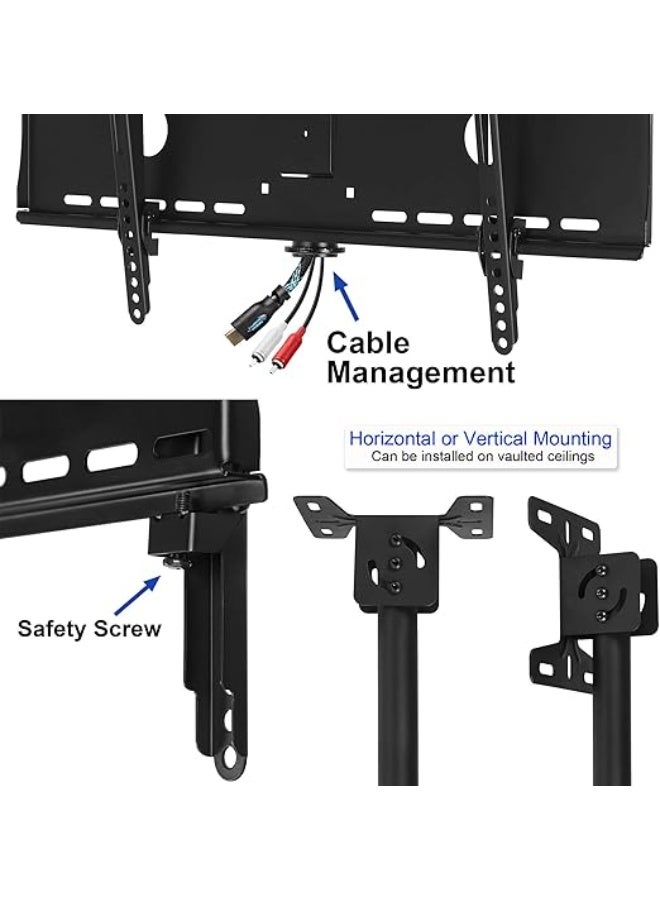 Universal Swivel Tilt TV Ceiling Mount – Fits 32-75" TVs, Supports up to 165 lbs - Image 5