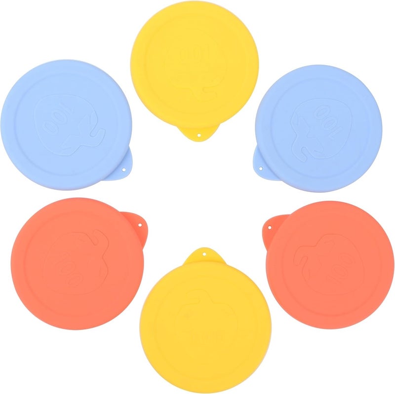 Purekra 100mm Silicone Lid For Weck 743|745(1 Liter)|738|739|740|741|742|744|748|974 Glass Jars, 6 Pack Purekra Keep-Fresh Silicone Covers, Food Grade, Durable, Reusable, Microwave & Dishwasher Safe - Image 1