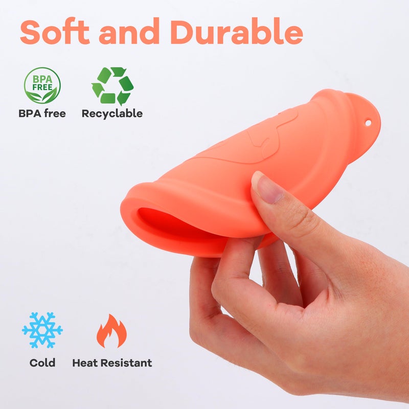 Purekra 100mm Silicone Lid For Weck 743|745(1 Liter)|738|739|740|741|742|744|748|974 Glass Jars, 6 Pack Purekra Keep-Fresh Silicone Covers, Food Grade, Durable, Reusable, Microwave & Dishwasher Safe - Image 5