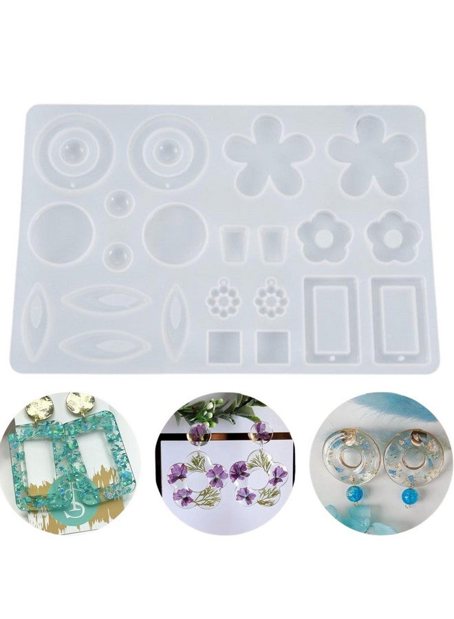 MoldBerry Silicone Resin Mould for Casting - Epoxy Resin Mold with Tools | DIY Jewelry, Keychain, Pendant, Earring Making Silicone Molds for Crafting - Pack of 1 (White) - Image 1