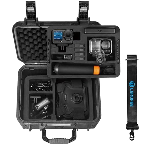 Lekufee Waterproof Hard Case for DJI Osmo Action 6 Osmo Action 5 Pro43 CameraAdventure ComboStandard Combo and More AccessoriesCase Only - Image 1