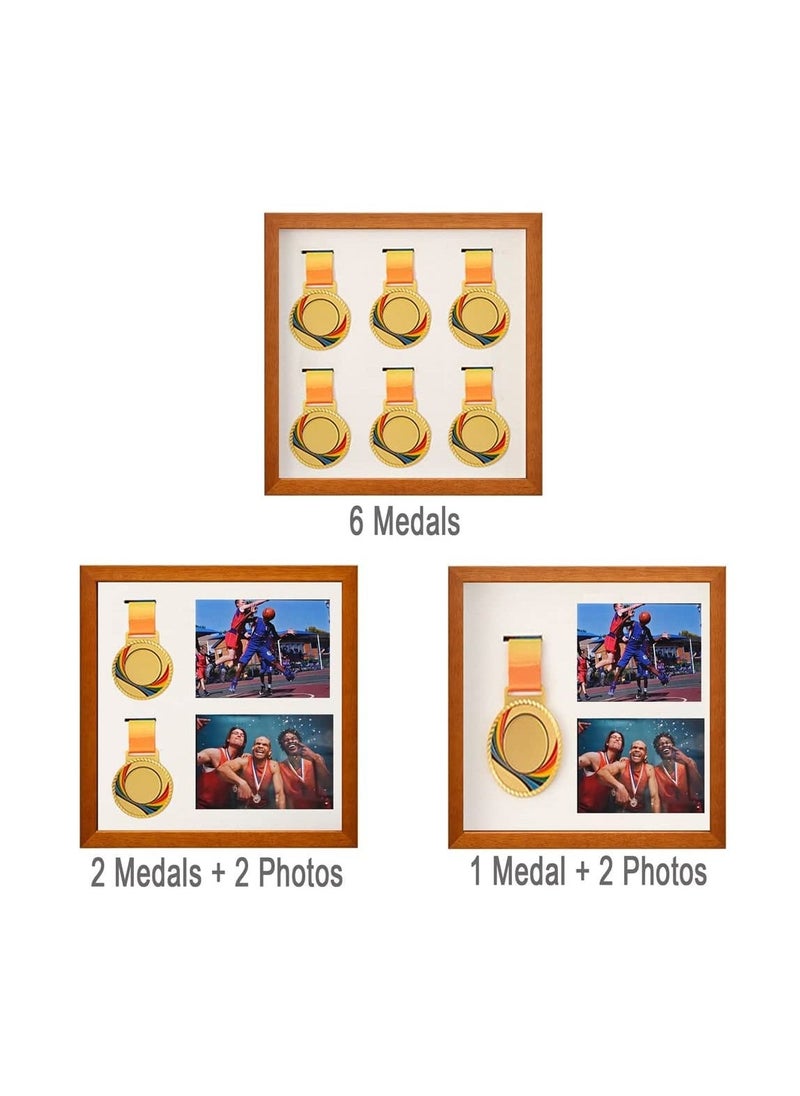 Generic Solid Wood Sport Medal Display Frame, Medal Photo Frame, Perfect for Marathon, Runner, Awards, Race Winners Gifts  - Image 4