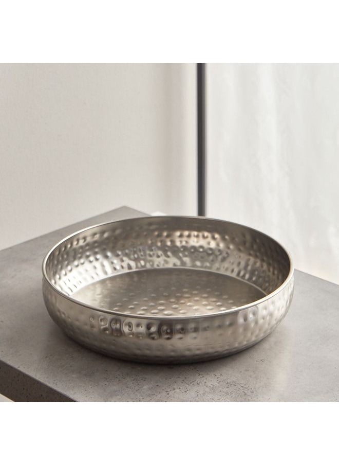 Home Box - Avya Metal Hammered Urli 30x7x30 cm - Image 1
