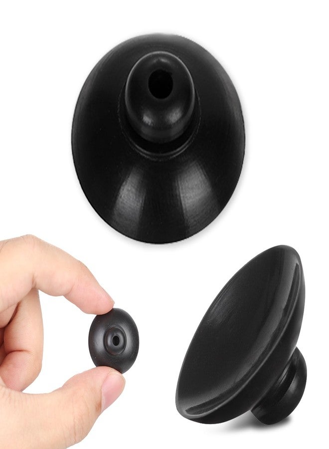 PEUTIER 10pcs Fish Tank Suction Cups, 1 Inch Suction Cup Clips Rubber Aquarium Suction Cup Clips Fish Tank Attachments for Tank Pump and Fish Tank Aeration Setup (Black) - Image 3