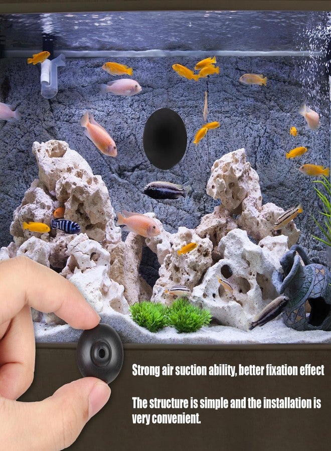 PEUTIER 10pcs Fish Tank Suction Cups, 1 Inch Suction Cup Clips Rubber Aquarium Suction Cup Clips Fish Tank Attachments for Tank Pump and Fish Tank Aeration Setup (Black) - Image 5