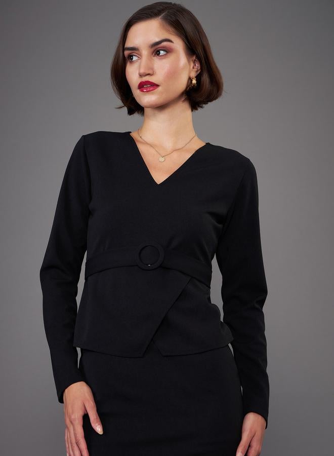 SASSAFRAS Belted Sheath Dress  - Image 3