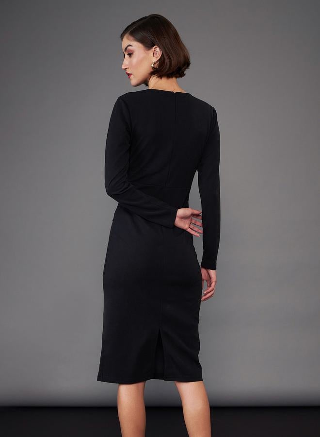 SASSAFRAS Belted Sheath Dress  - Image 4